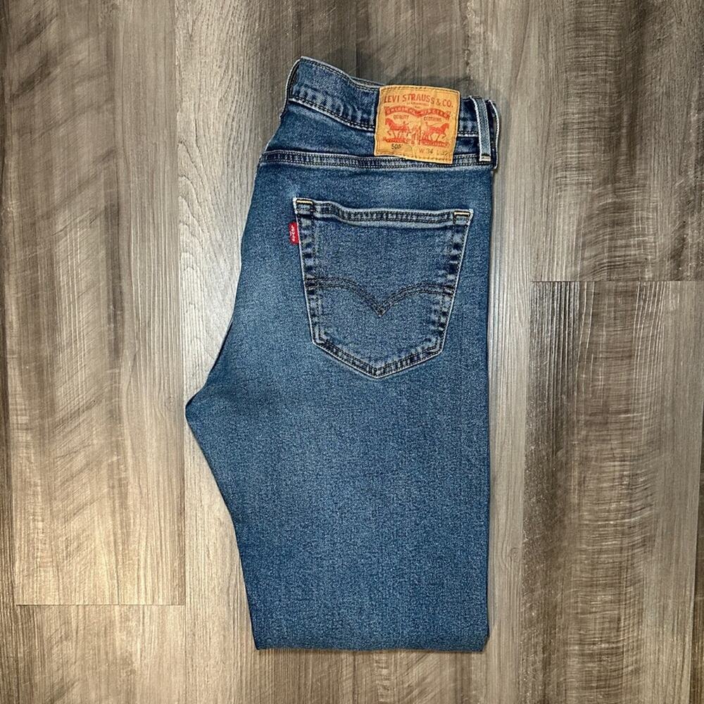 Levi's 505 Straight Regular Fit Jeans - 34x32